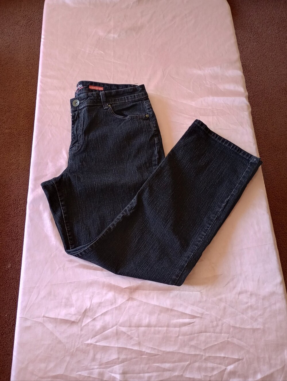 Style & Co Womens Size 12 Short  Straight Leg Black Jeans Denim